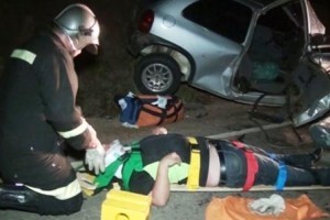Estradas: Cinco feridos em acidente entre Caratinga e Bom Jesus do Galho