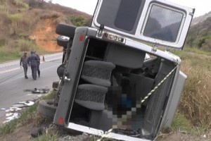 Inhapim: Três vítimas fatais em acidente na BR 116