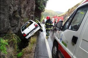 Moradores de Vilanova se acidentam na BR 116, Miradouro