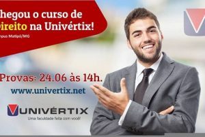 Univértix anuncia vestibular de Direito para 24 de junho