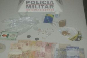 Manhuaçu: PM prende suspeito de tráfico e apreende drogas
