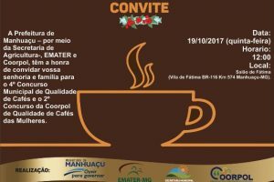 Concurso de café na Vila de Fátima nesta quinta-feira