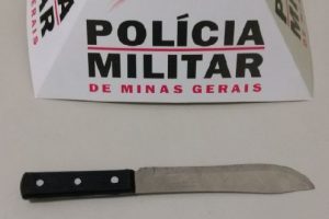 Manhuaçu: PM apreende menor infrator armado com faca