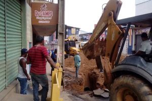Obras: Fim de semana de intensificação de trabalho em Manhuaçu