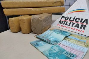 5 quilos de maconha apreendidos em Manhuaçu pela PM