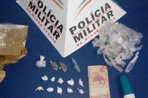 PM prende autores e apreende drogas e material utilizado para tráfico de drogas