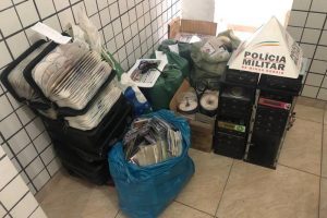 Manhuaçu/Alferes: PM prende autor e apreende grande quantidade de material de contrabando