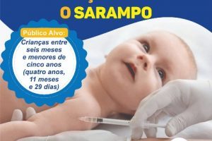 Vacinação contra sarampo em Manhuaçu