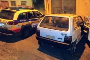 Manhuaçu: PM recupera veículo furtado, antes mesmo de a vítima perceber