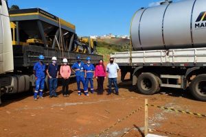 SAAE entrega usina de asfalto em Manhuaçu