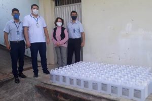 Parceria entre Senai e Energisa distribui álcool em gel para hospitais de Minas