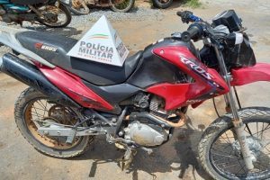 PM recupera motocicleta furtada em Durandé
