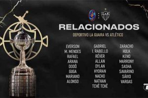 Atlético na Libertadores: 25 jogadores são relacionados para a disputa