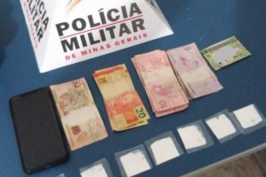 Cocaína e dinheiro apreendidos na região