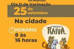 Sábado de vacinação contra raiva animal em Manhuaçu