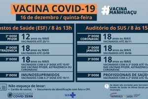 Vacina contra a Covid-19 em Manhuaçu: Quem vacina hoje?