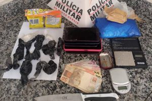 Matipó: PM combate o tráfico de drogas e prende quatro autores