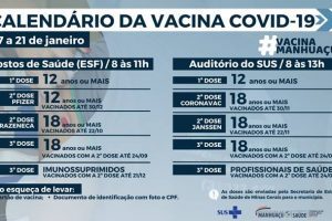 Vacina contra a Covid-19 em Manhuaçu: veja públicos desta semana