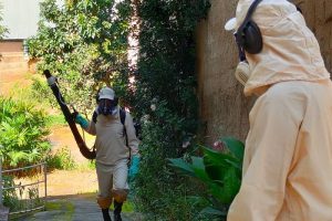Aplicação de inseticida para combate ao Aedes no bairro Lajinha