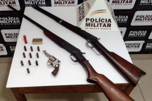 3 armas de fogo apreendidas em Abre Campo