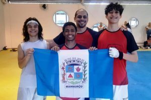 Atletas de Manhuaçu participam de treinamento com Seleção Mineira de Taekwondo