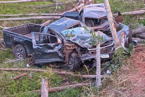 Colisão entre picape e automóvel deixa um morto em Alto Jequitibá