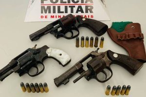 Armas e munições apreendidas em Santa Margarida