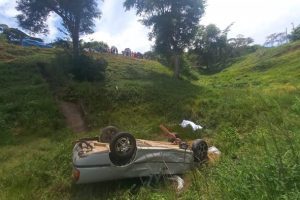 Motorista morre depois de capotamento em Santana do Manhuaçu