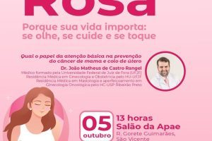 Venha participar da abertura do Outubro Rosa