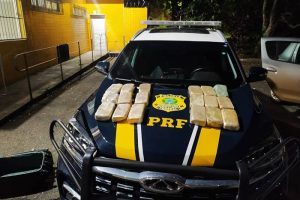 Manhuaçu: PRF apreende 17 quilos de crack em ocorrência na BR-262