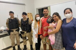Excelente notícia: PM salva vida de recém nascida em Simonésia