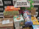 PM recupera parte de carga saqueada e drogas em Manhuaçu e região