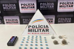 Simonésia: PM prende autor de tráfico e apreende drogas no bairro Bela Vista